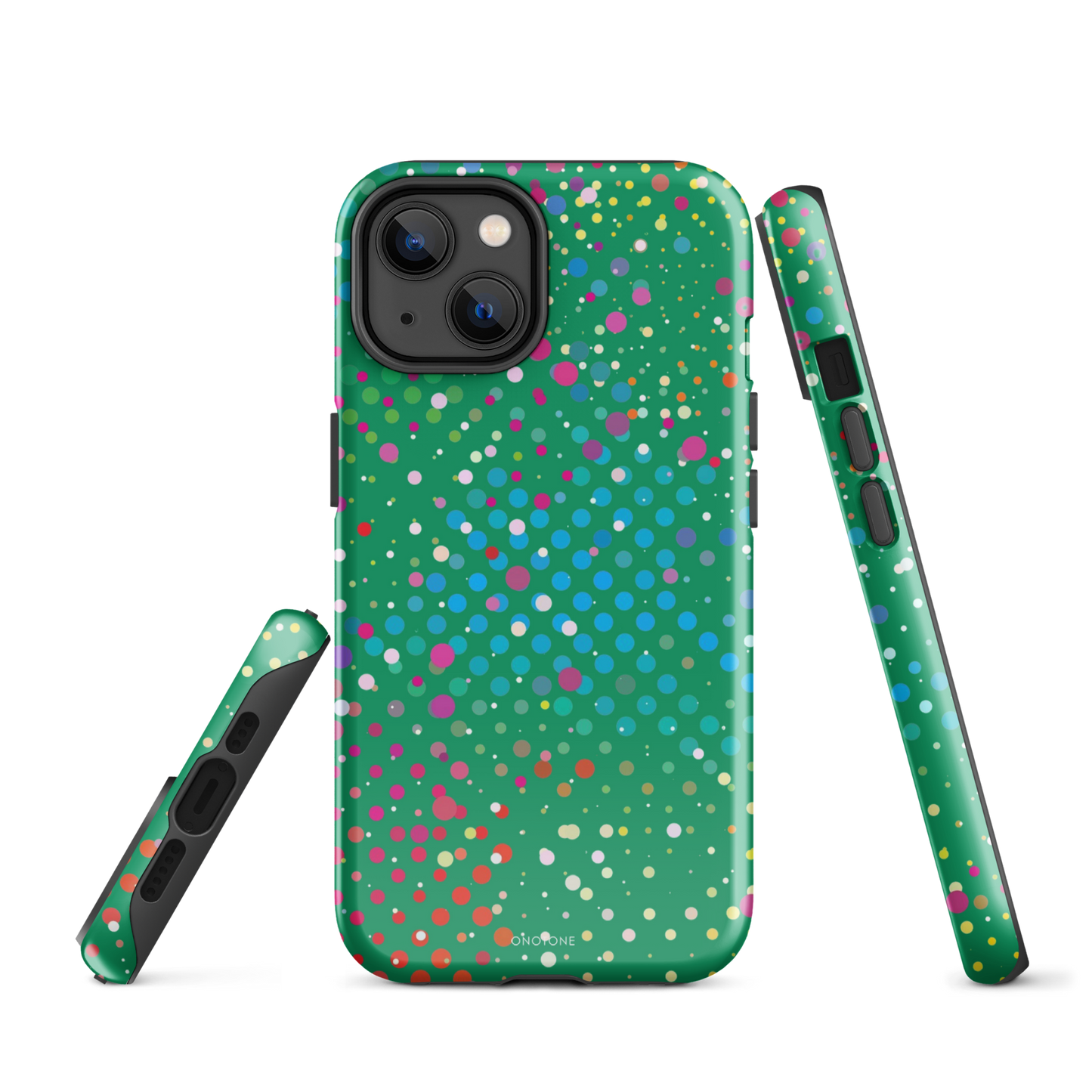 Irish Green Polka Dot iPhone 14 Case