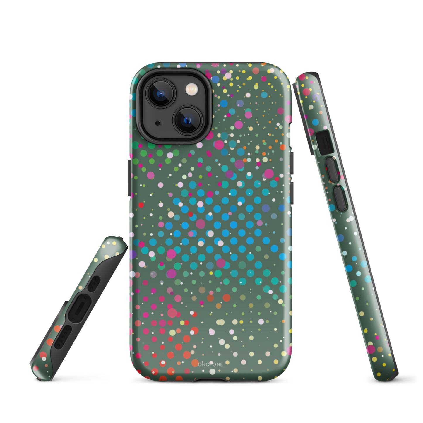 Evergreen Polka Dot iPhone 14 Case