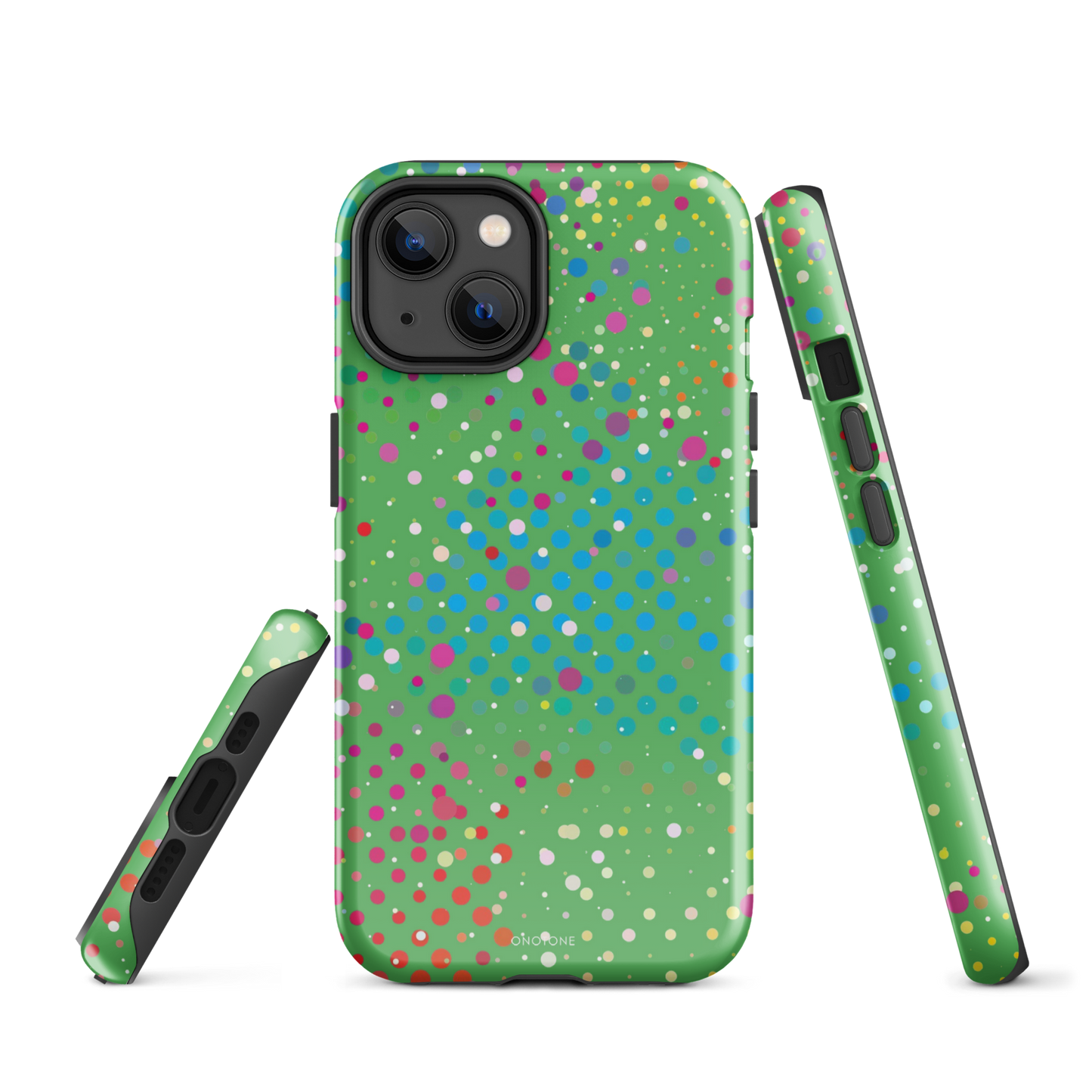 Leafy Green Polka Dot iPhone 14 Case