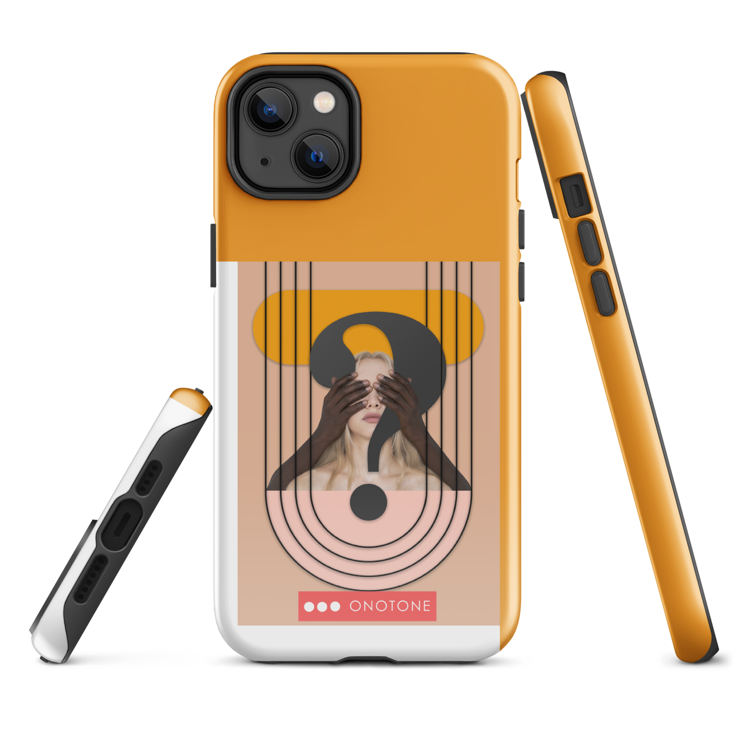 Dual Layer green modern iPhone® Case