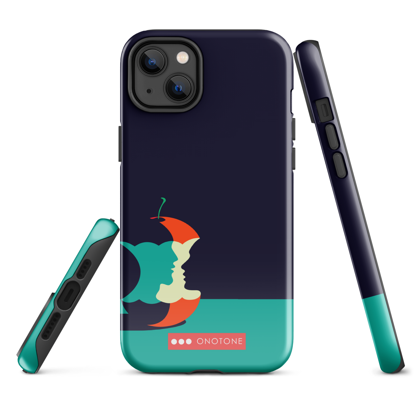 Dual Layer green modern iPhone® Case