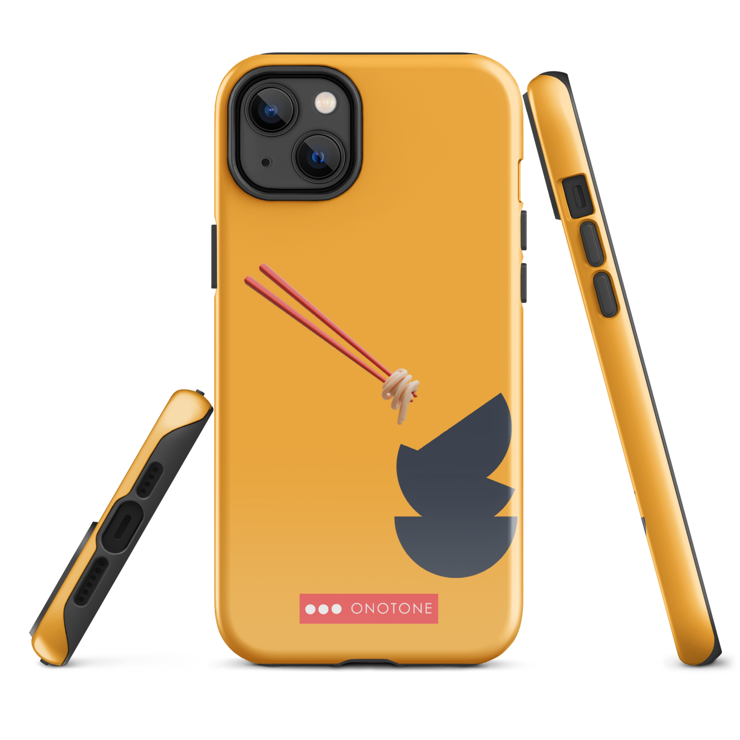 Dual Layer yellow modern iPhone® Case