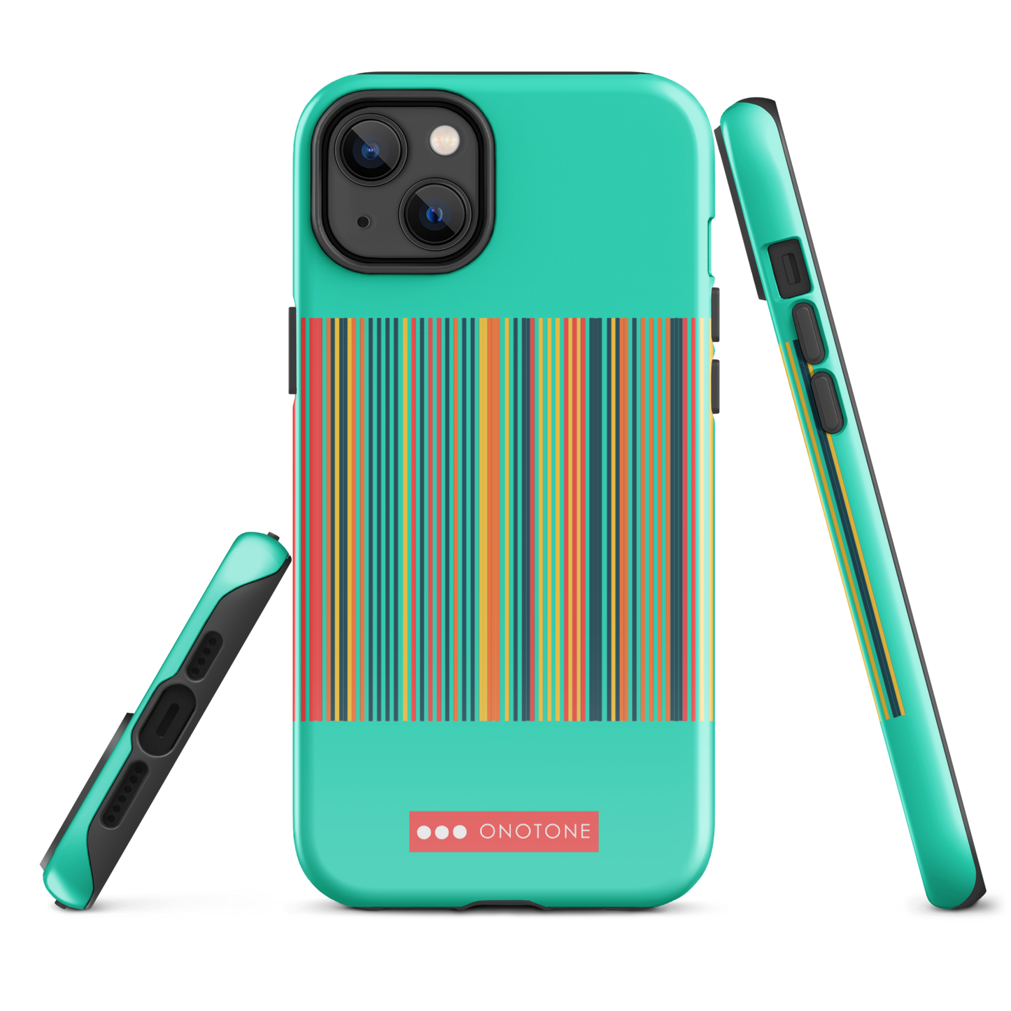 Dual Layer green modern iPhone® Case