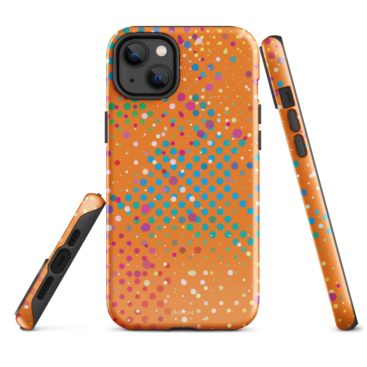 Philippine Orange Polka Dot iPhone 14 Plus Case