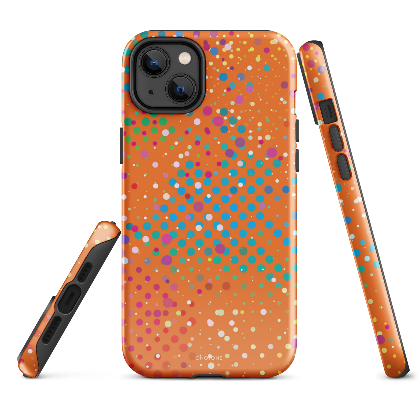 Epicurean Orange Polka Dot iPhone 14 Plus Case