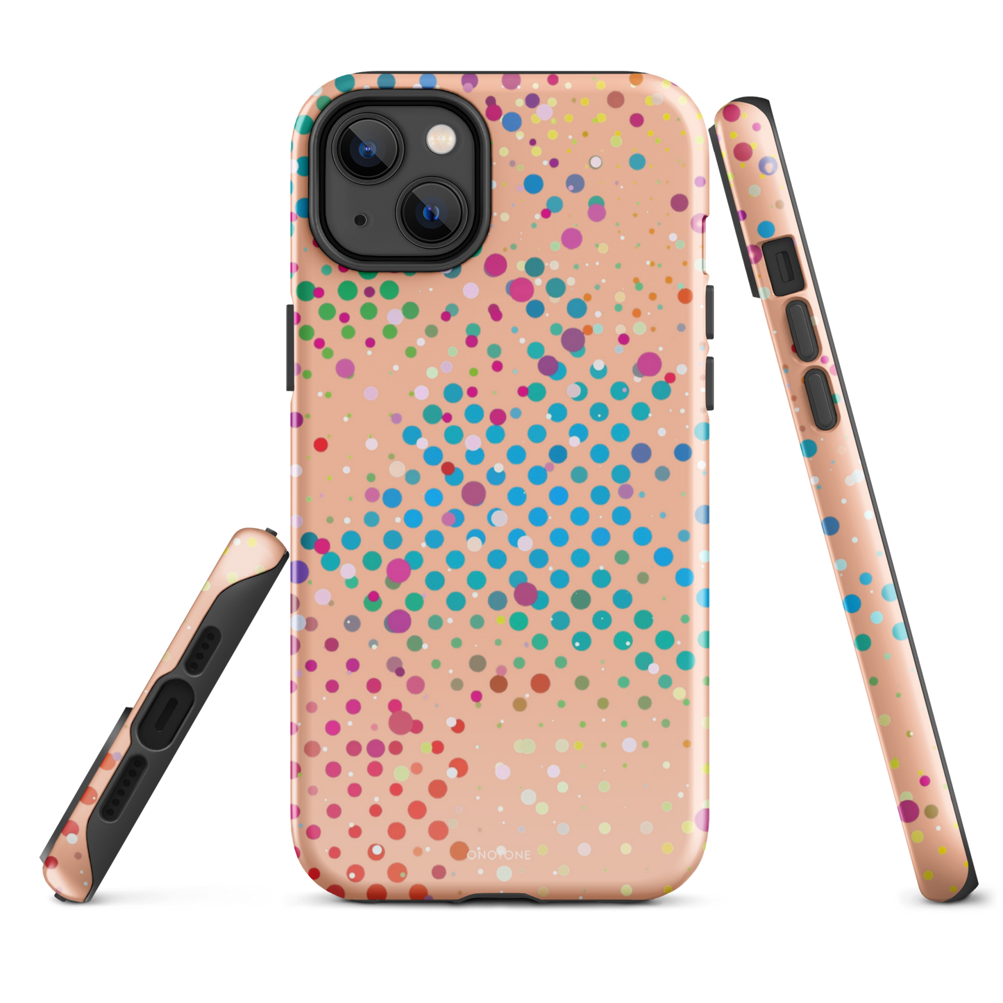 Soft Orange Polka Dot iPhone 14 Plus Case