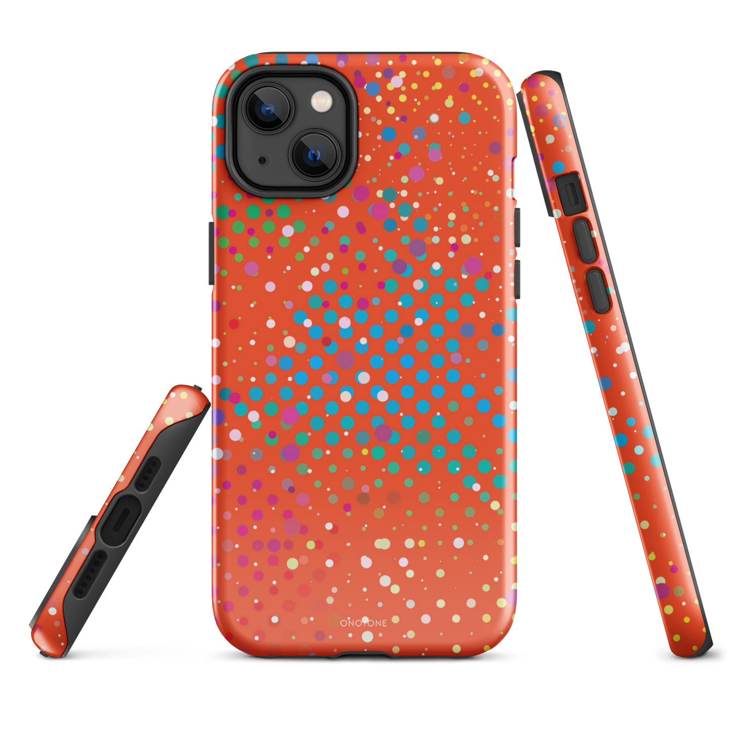 Brown Polka Dot iPhone 14 Plus Case