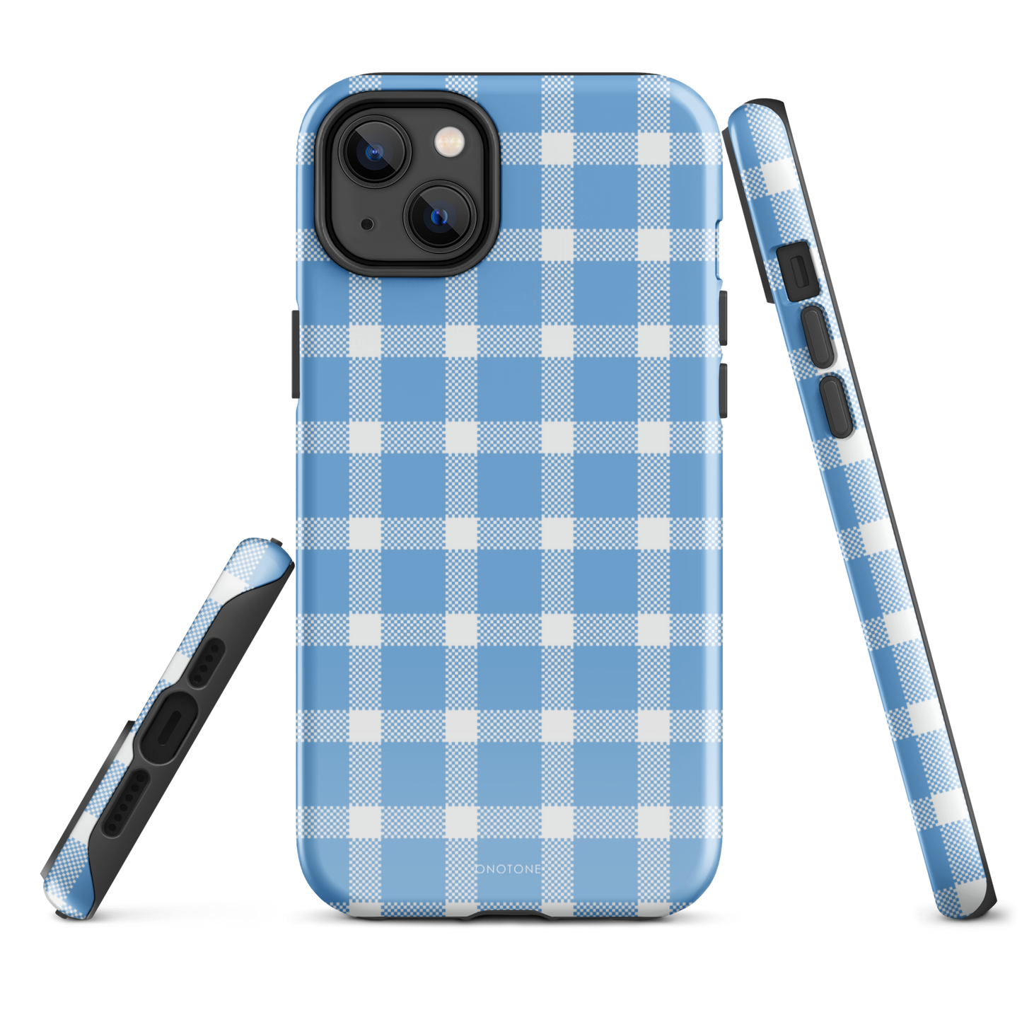Light Blue Plaid iPhone Case – Durable, Stylish & Shockproof Protection - Durable, Stylish, Reliable Protection (BP-284)