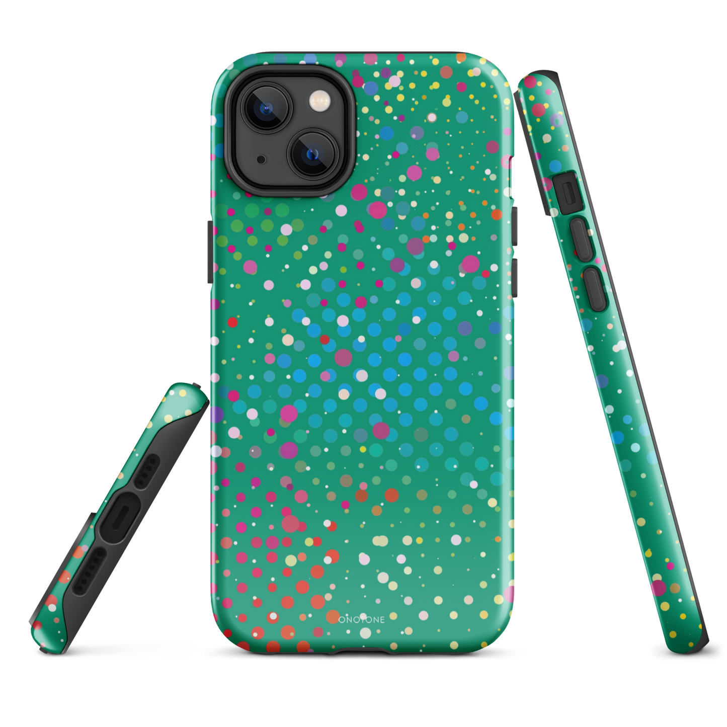 Spanish Green Polka Dot iPhone 14 Plus Case