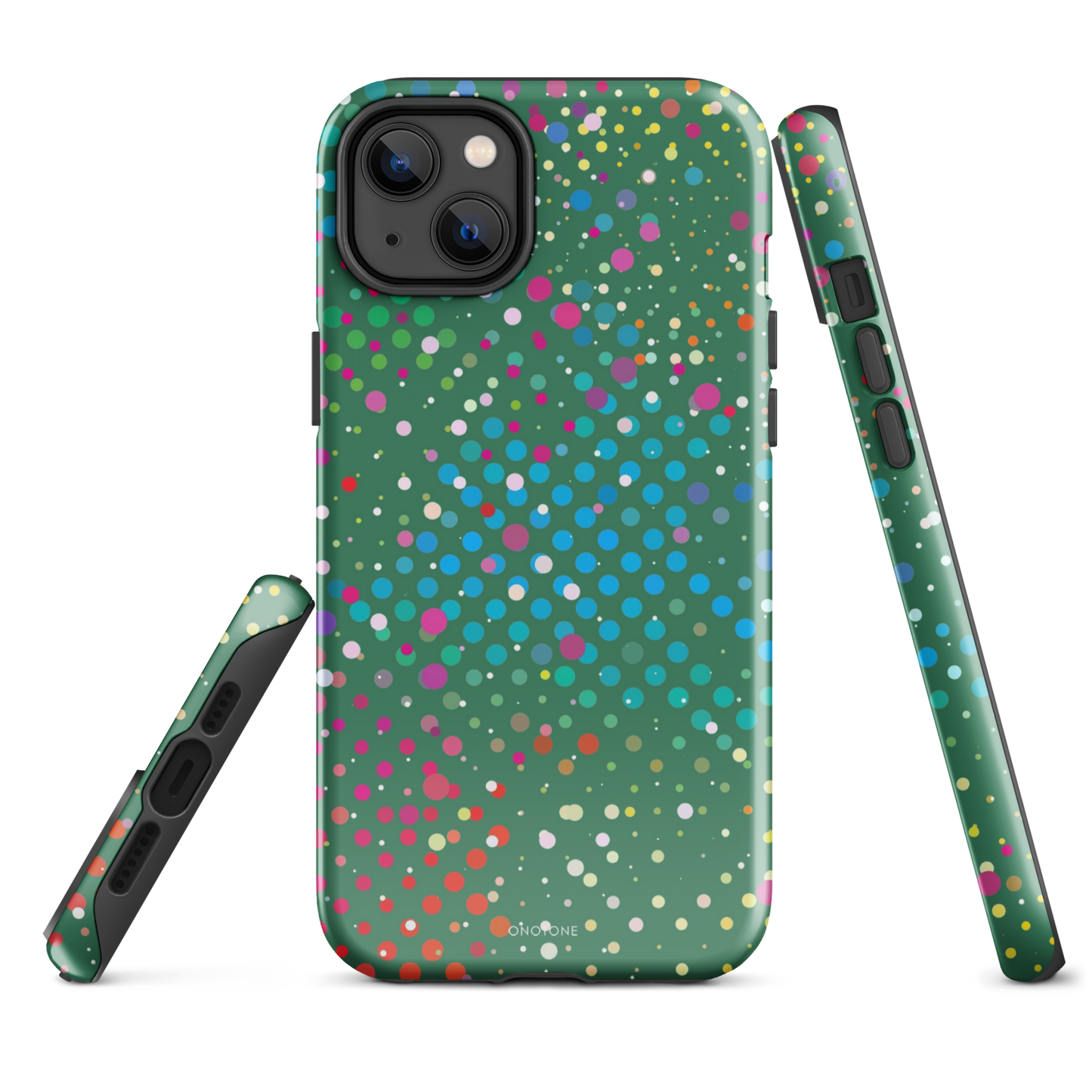 La Salle Green Polka Dot iPhone 14 Plus Case