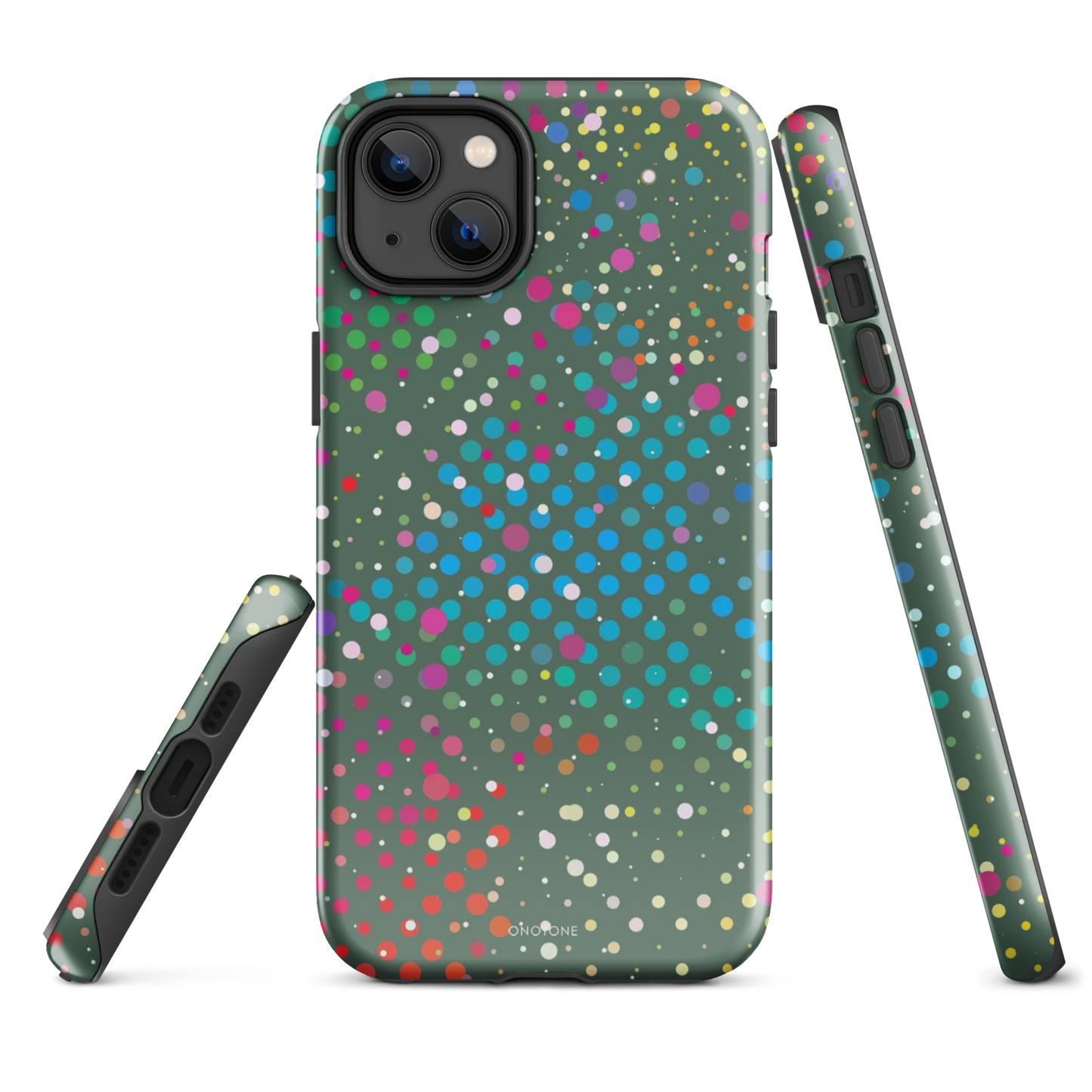 Evergreen Polka Dot iPhone 14 Plus Case