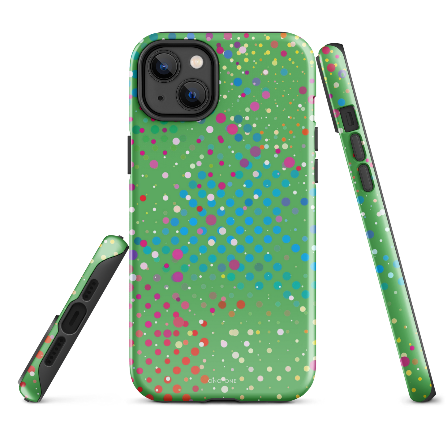 Leafy Green Polka Dot iPhone 14 Plus Case