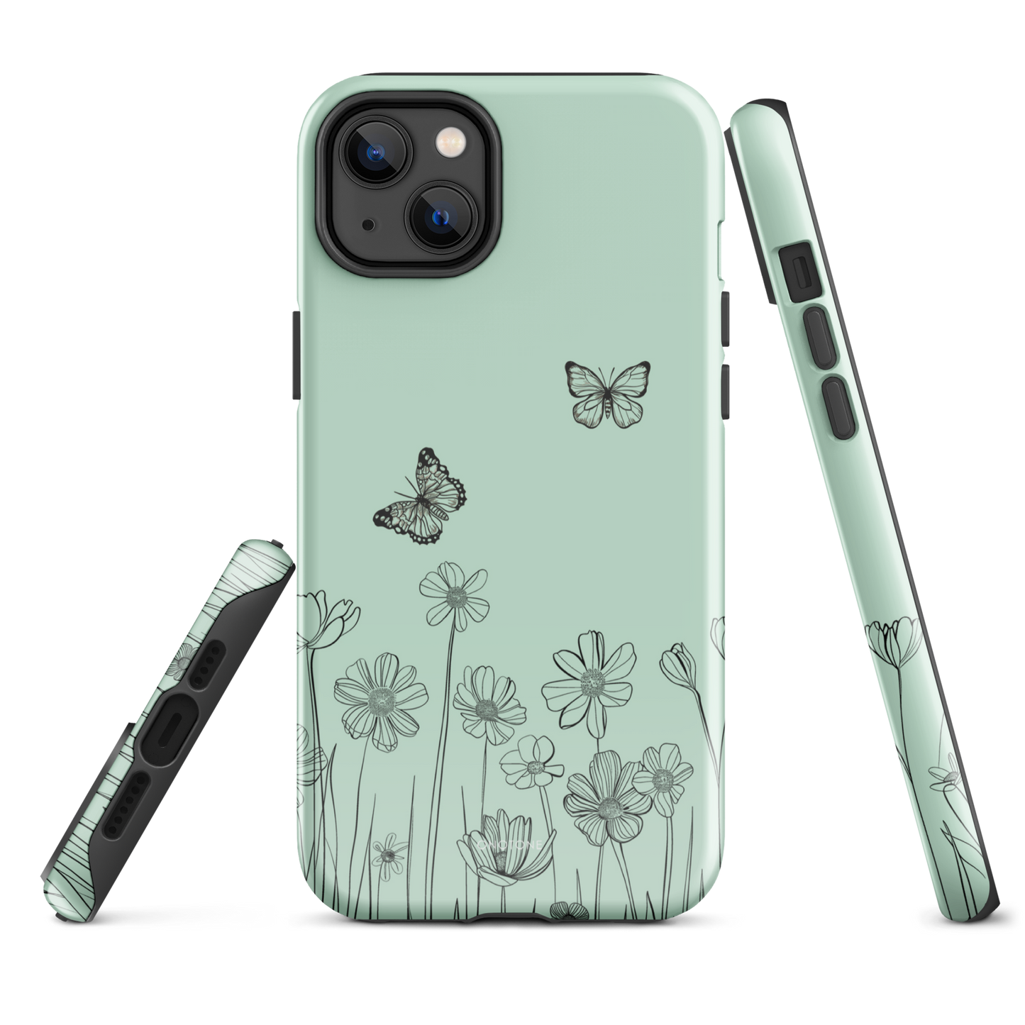 Greenish Pastel Color iPhone 14 Plus Case