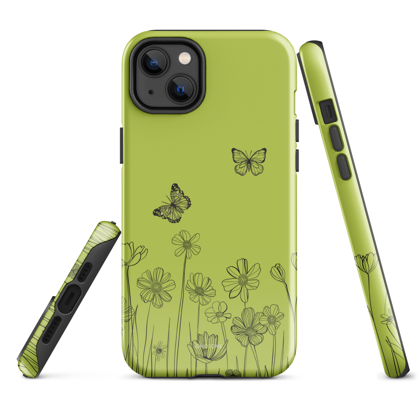 Large Leafed Lime Pastel Color iPhone 14 Plus Case