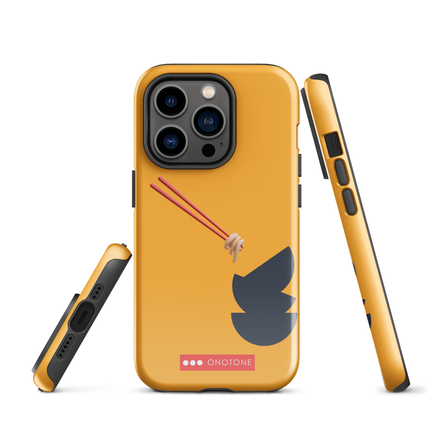 Dual Layer yellow modern iPhone® Case