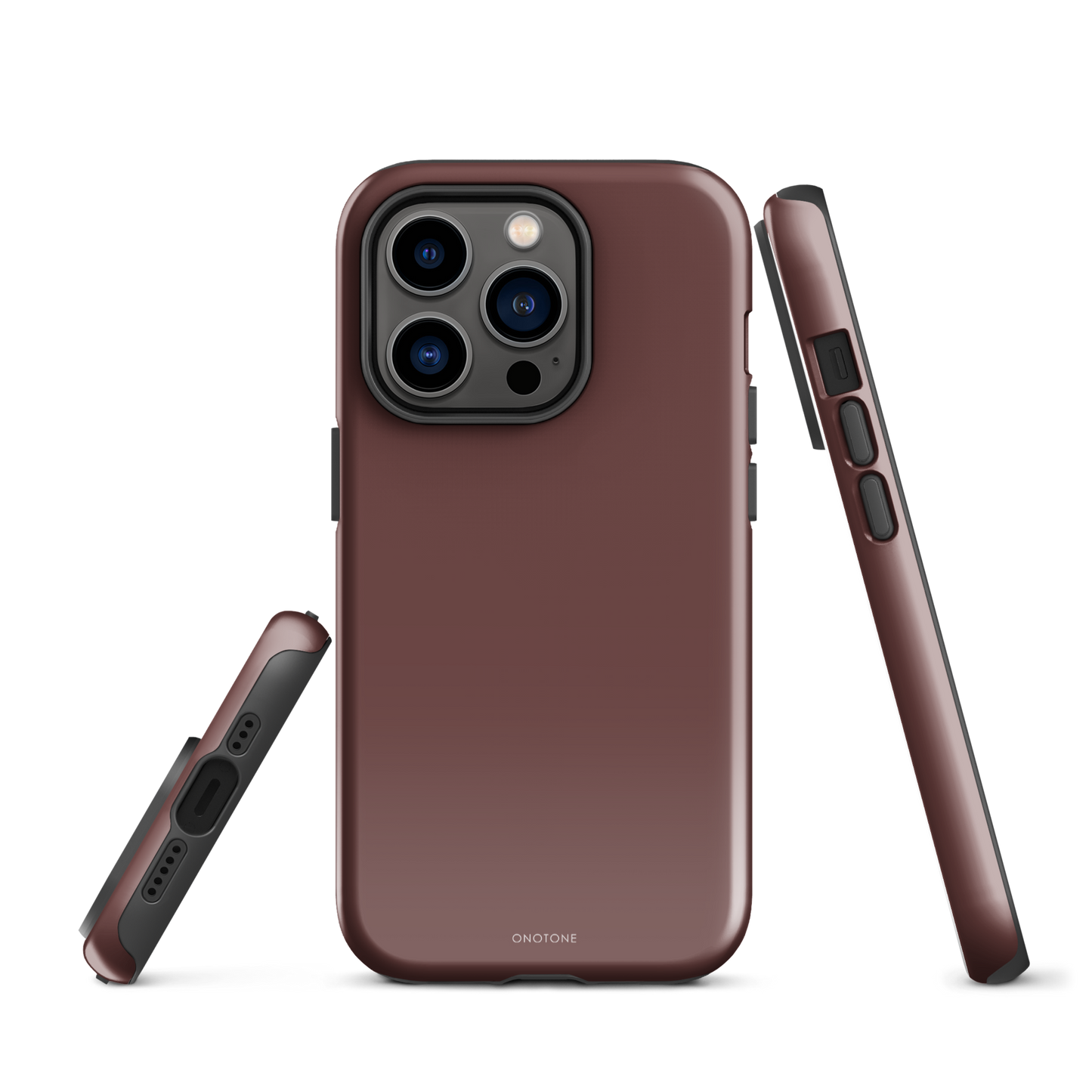 DARK BROWN MINIMALIST IPHONE® CASE - PANTONE® HOT CHOCOLATE