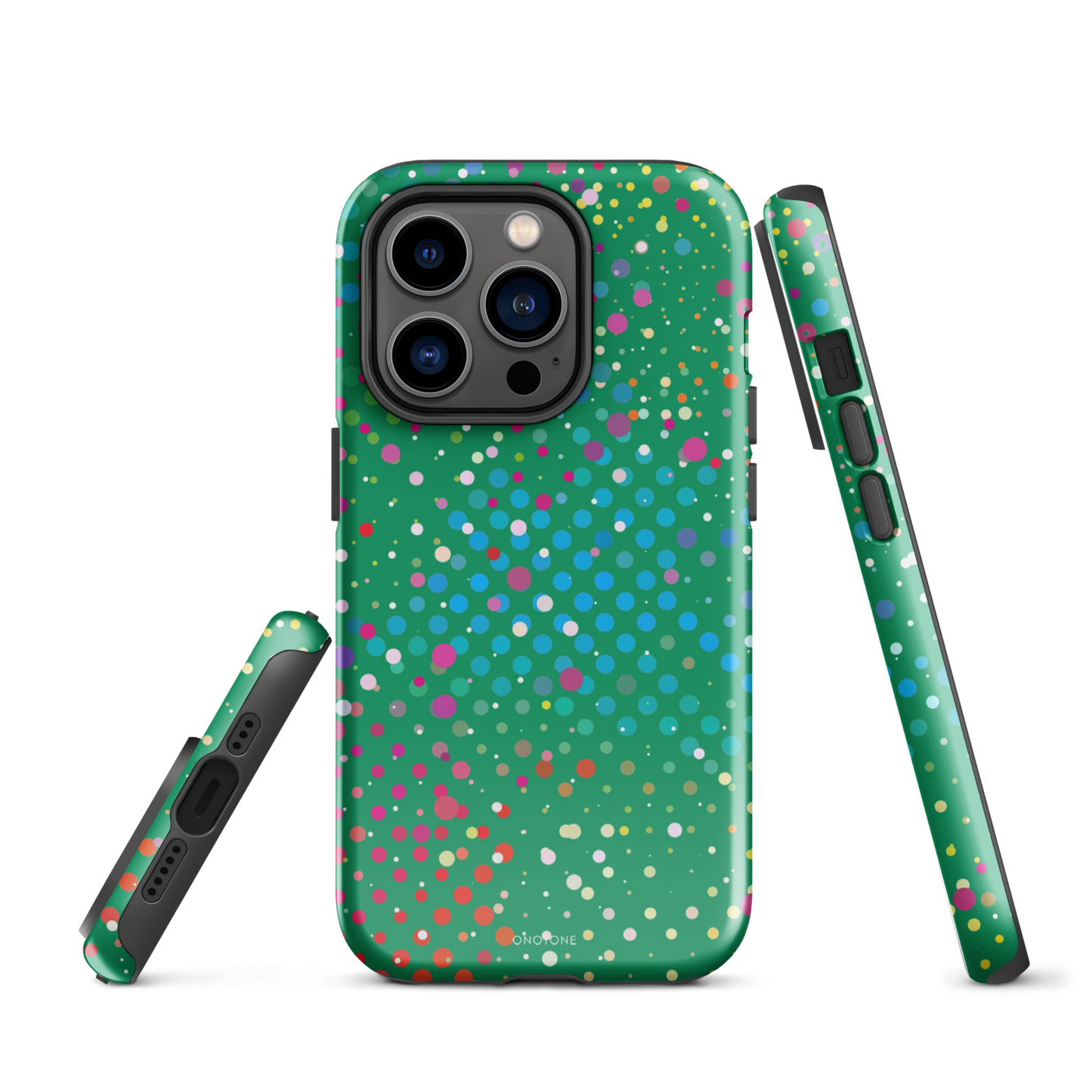 Irish Green Polka Dot iPhone 14 Pro Case