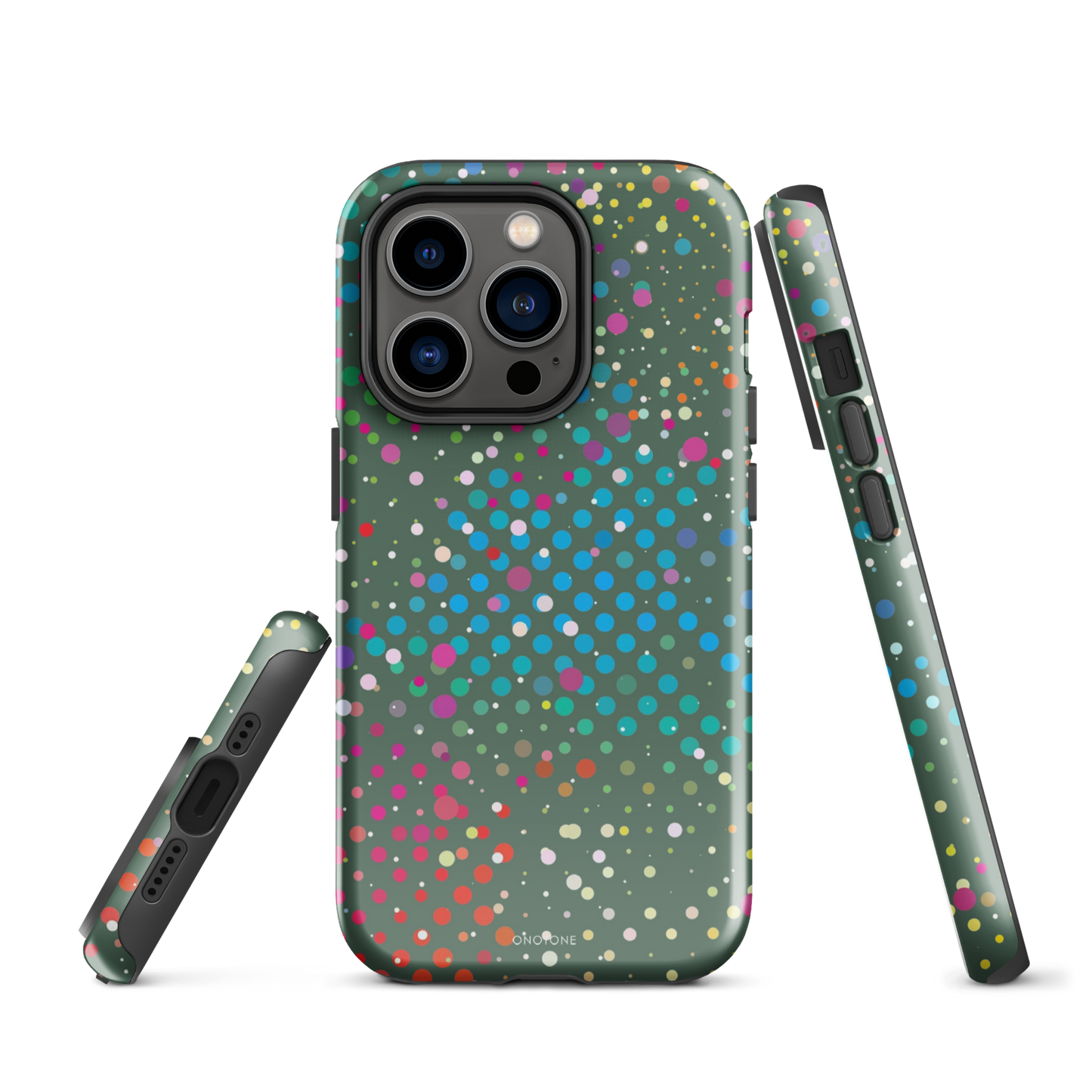 Evergreen Polka Dot iPhone 14 Pro Case