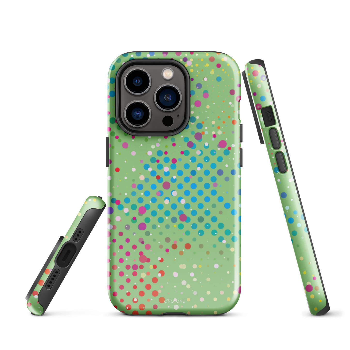 Granny Smith Apple Polka Dot iPhone 14 Pro Case