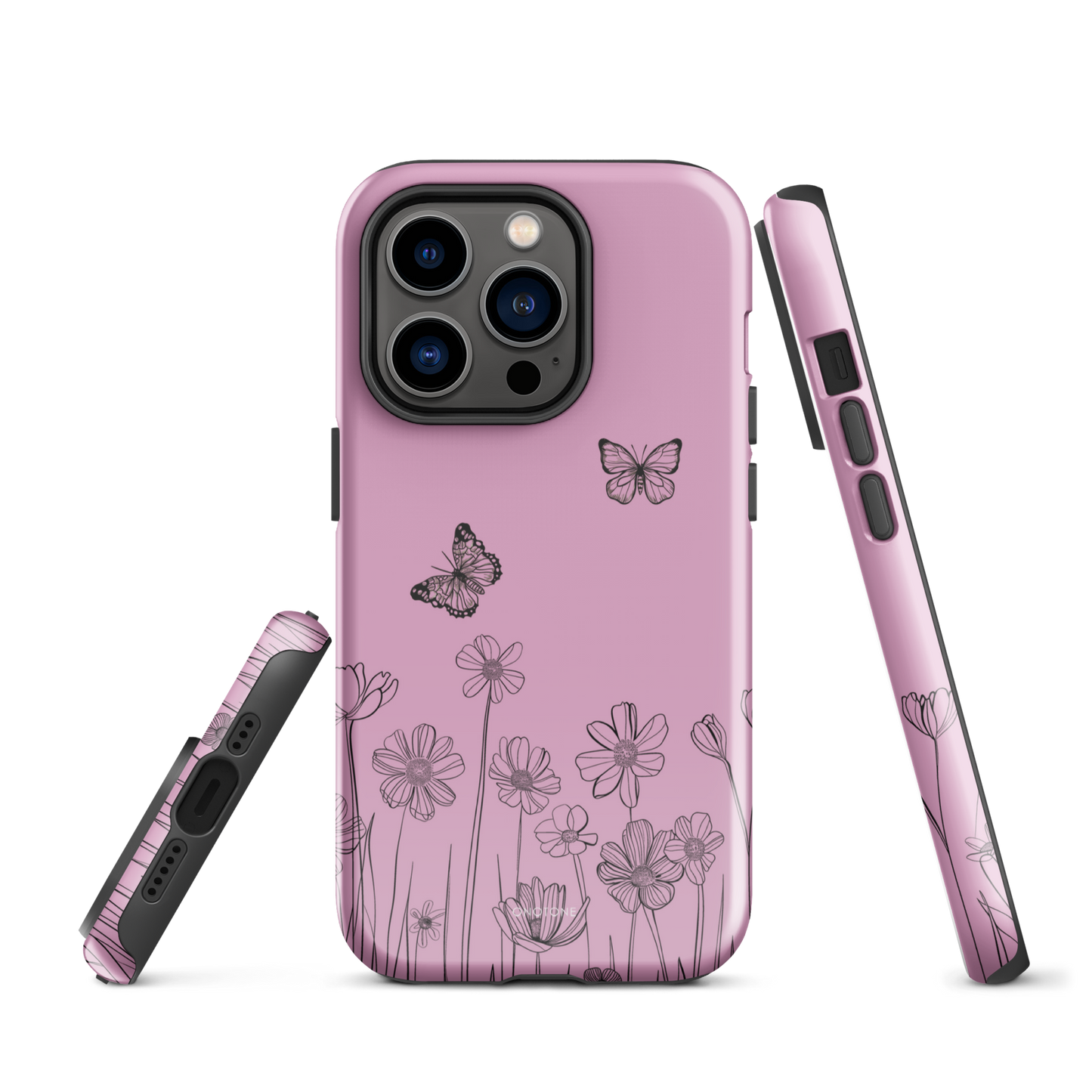 Full Blooming Pink Pastel Color iPhone 14 Pro Case