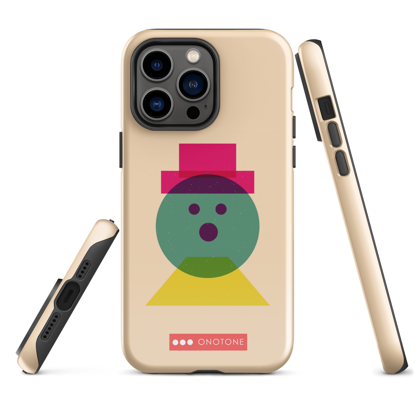 Dual Layer beige modern iPhone® Case