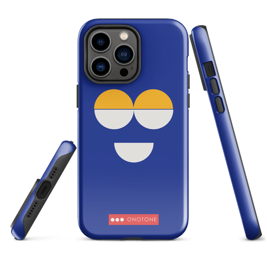 Dual Layer blue modern iPhone® Case
