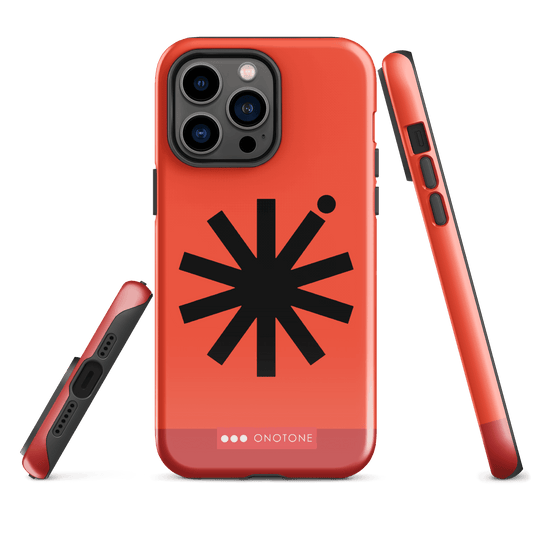 Dual Layer orange modern iPhone® Case (MD-2940)