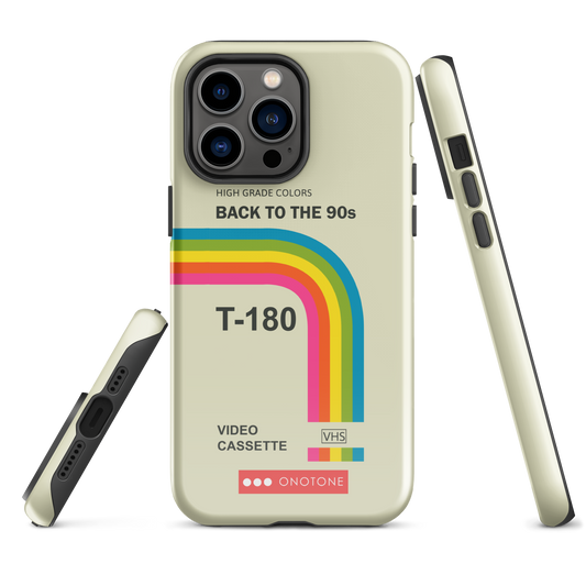 Dual Layer back to 90s VHS modern iPhone® Case
