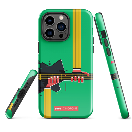 Dual Layer green modern iPhone® Case