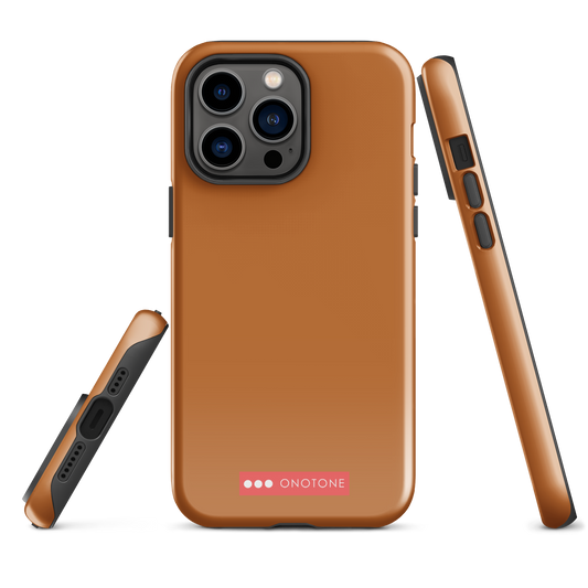 Dual Layer brown iPhone® Case - Pantone® 153