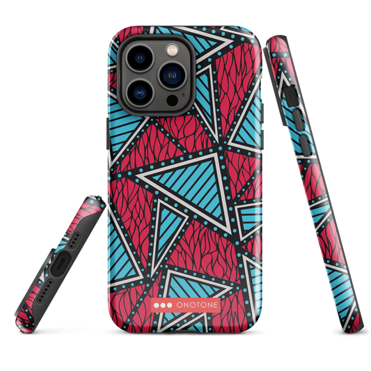 African fabric pattern iPhone® Case multi color