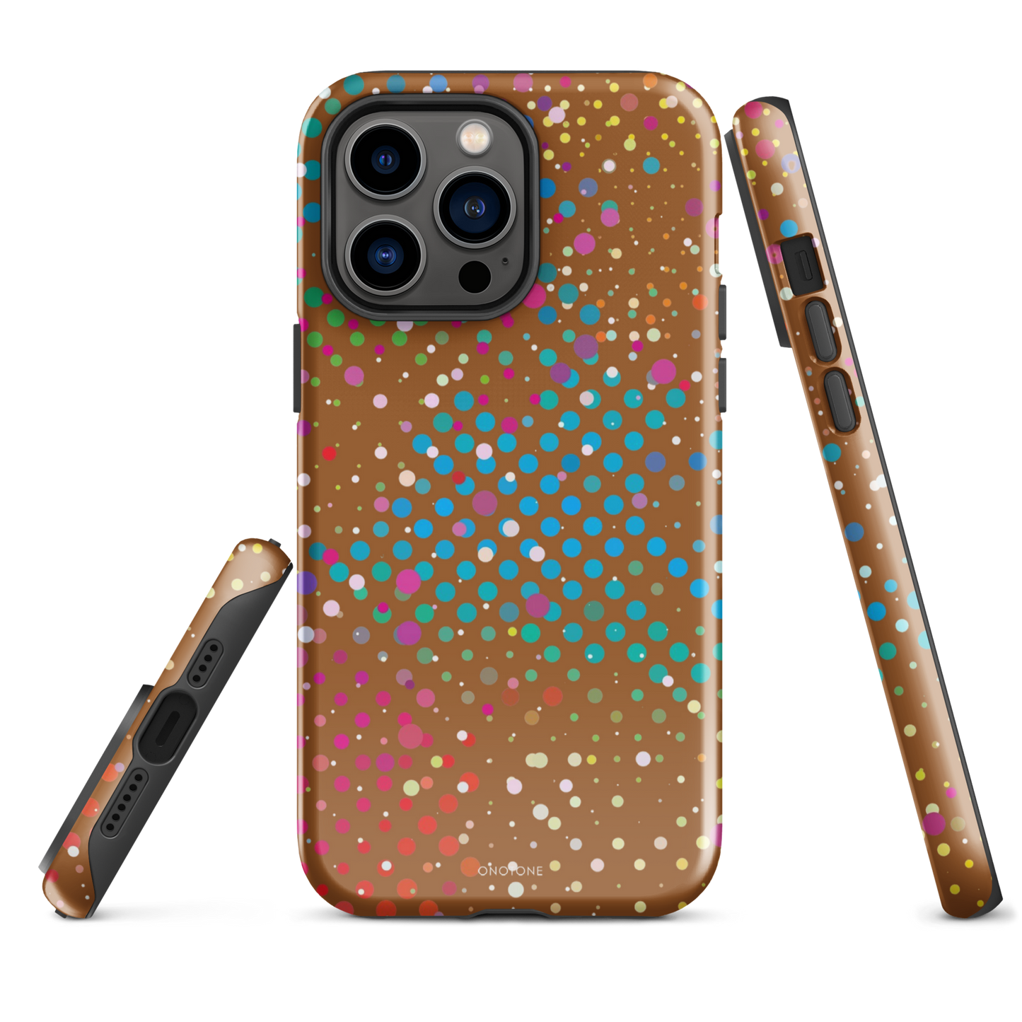 Cinnamon Brown Polka Dot iPhone 14 Pro Max Case