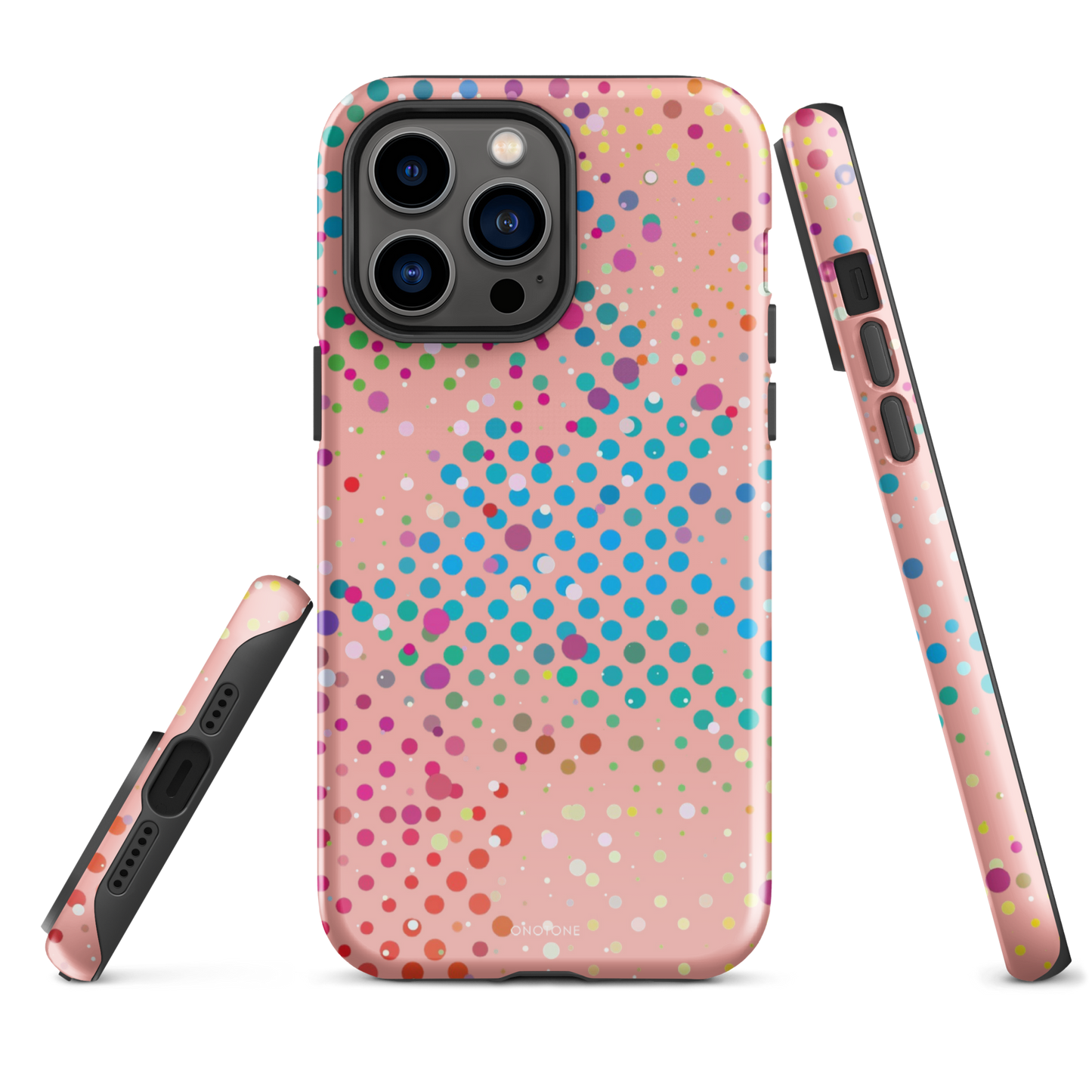 Pearl Vivid Crimson Polka Dot iPhone 14 Pro Max Case