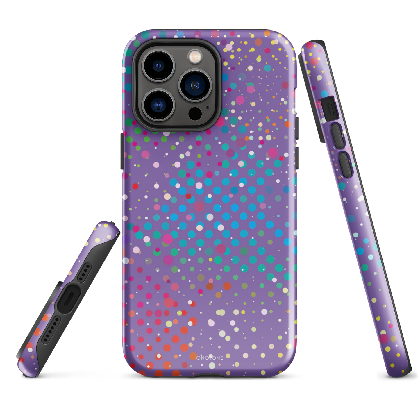 Purple Polka Dot iPhone 14 Pro Max Case