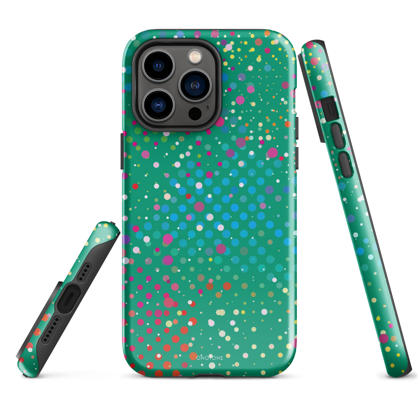 Spanish Green Polka Dot iPhone 14 Pro Max Case