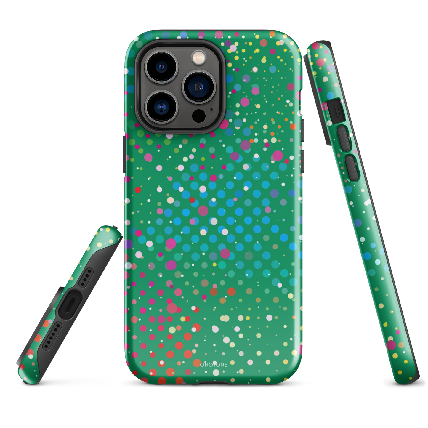 Irish Green Polka Dot iPhone 14 Pro Max Case