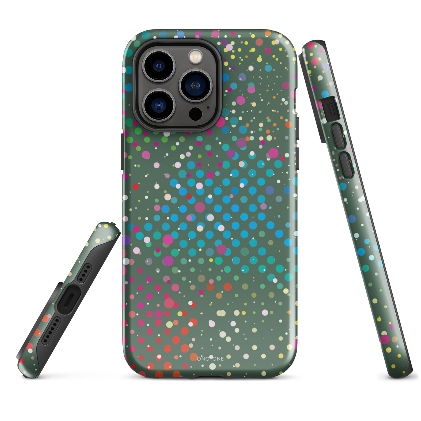 Evergreen Polka Dot iPhone 14 Pro Max Case