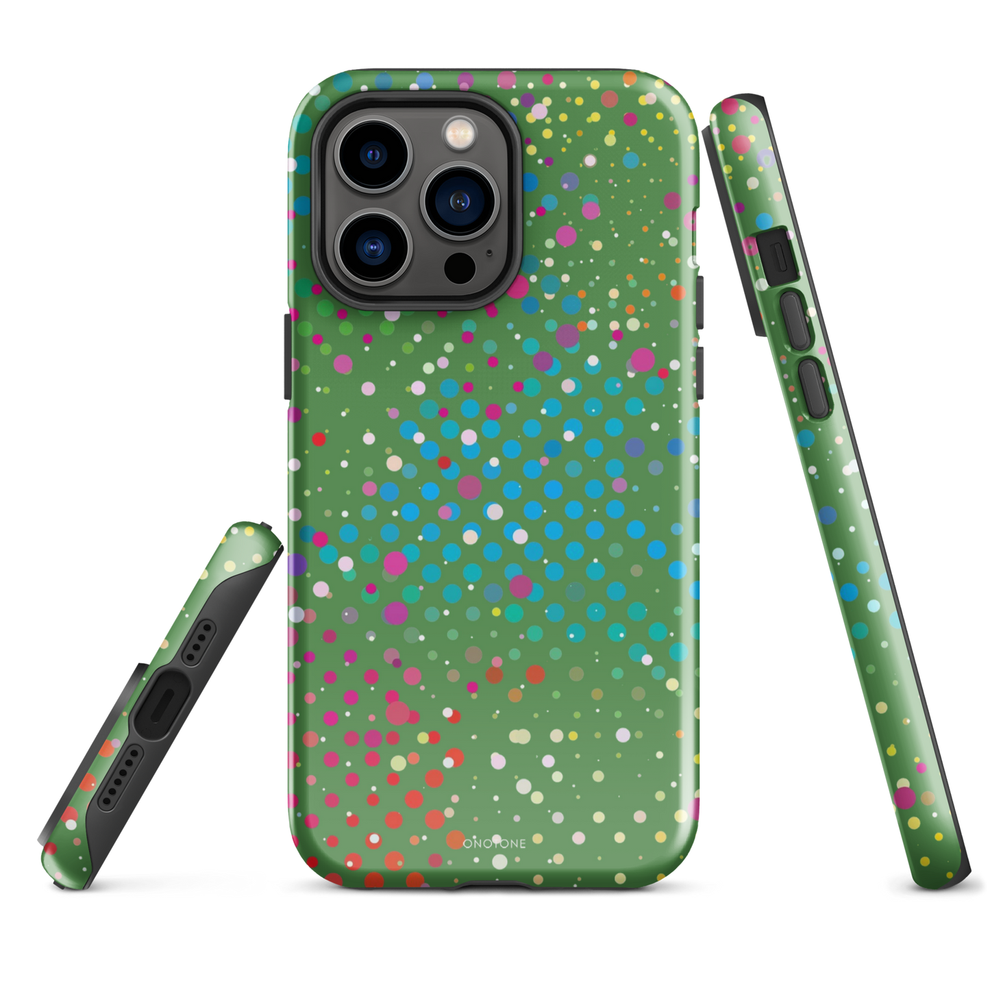 Grass Green Polka Dot iPhone 14 Pro Max Case