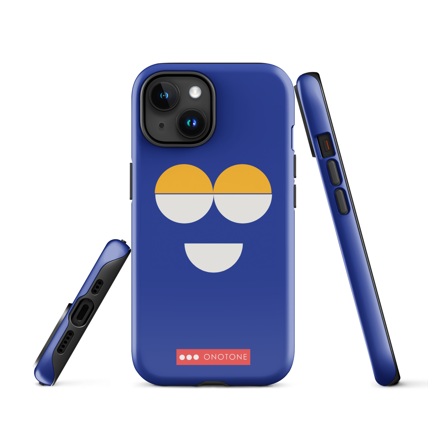 Dual Layer blue modern iPhone® Case