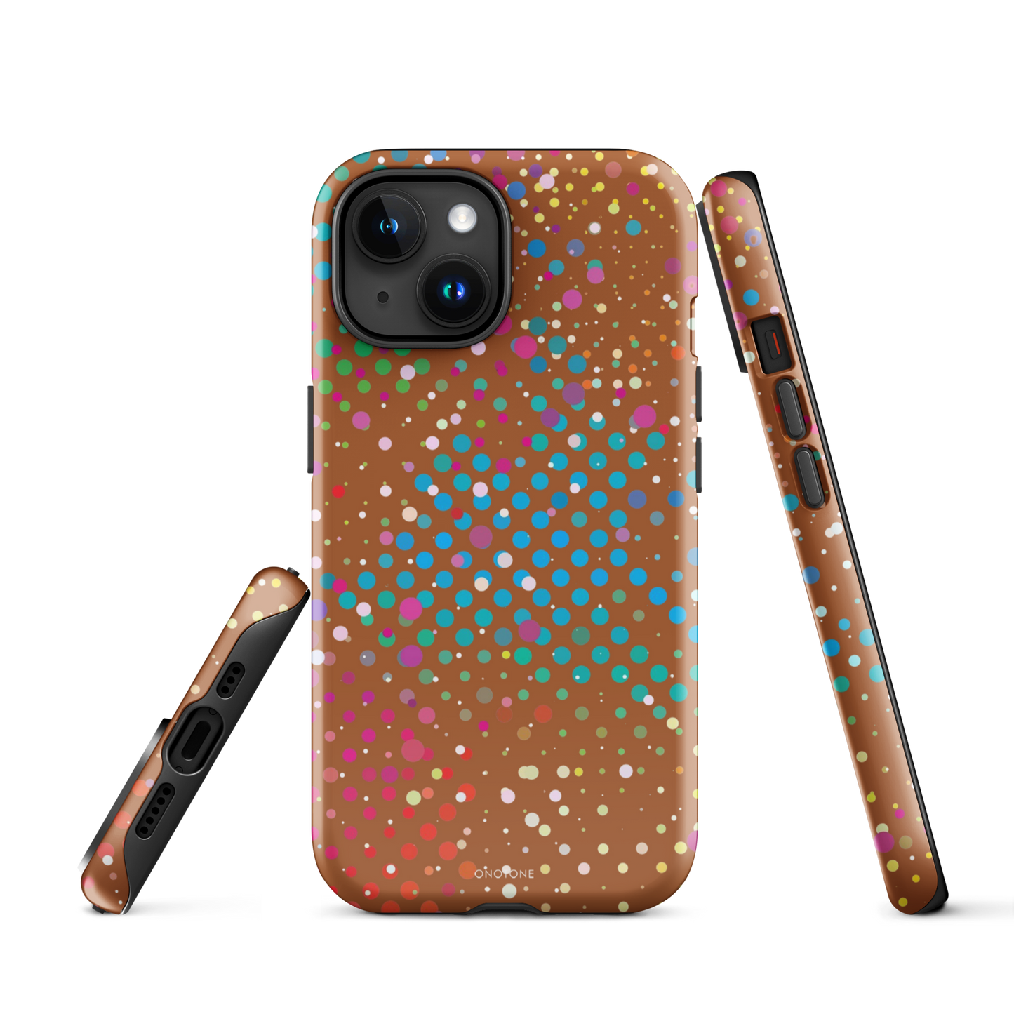 Brown Polka Dot iPhone 15 (MagSafe) Case