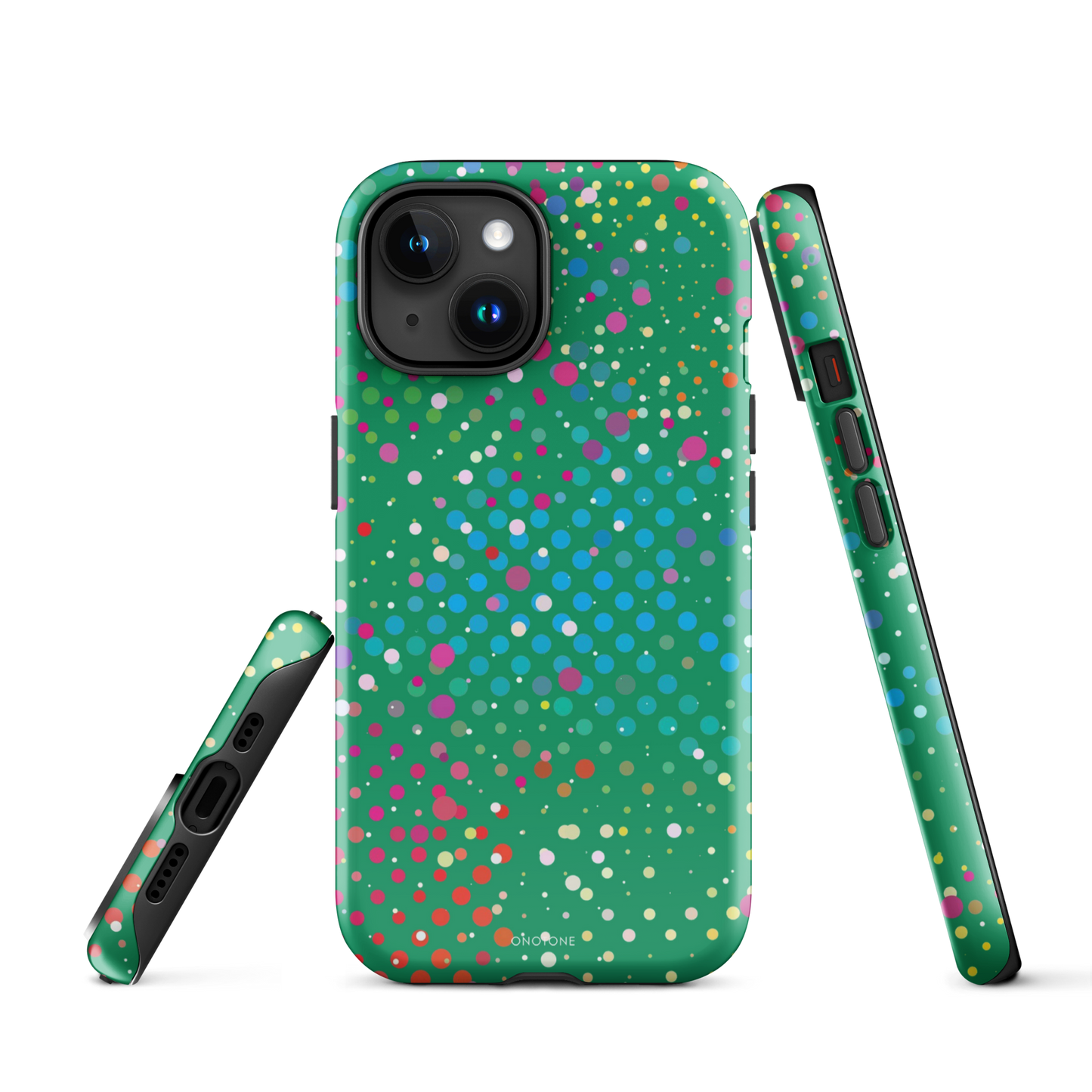 Irish Green Polka Dot iPhone 15 (MagSafe) Case