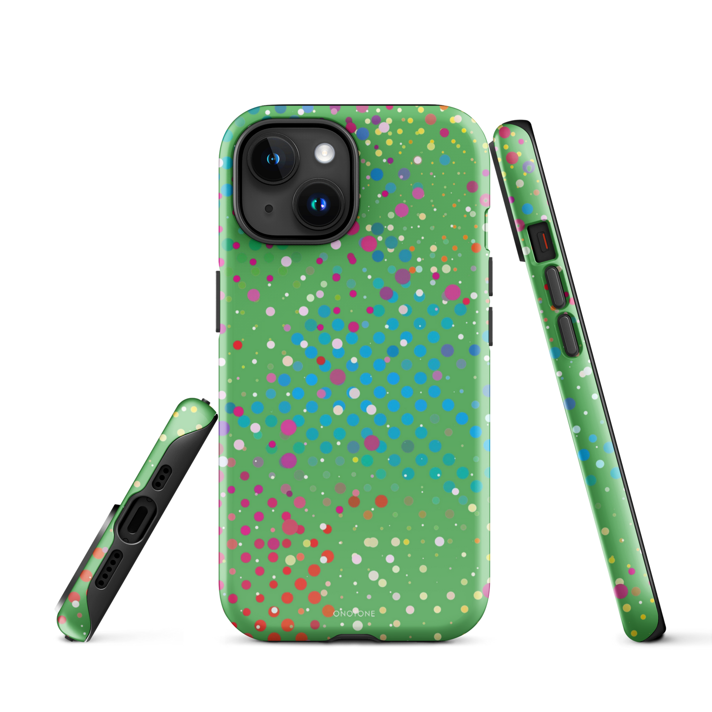 Leafy Green Polka Dot iPhone 15 (MagSafe) Case