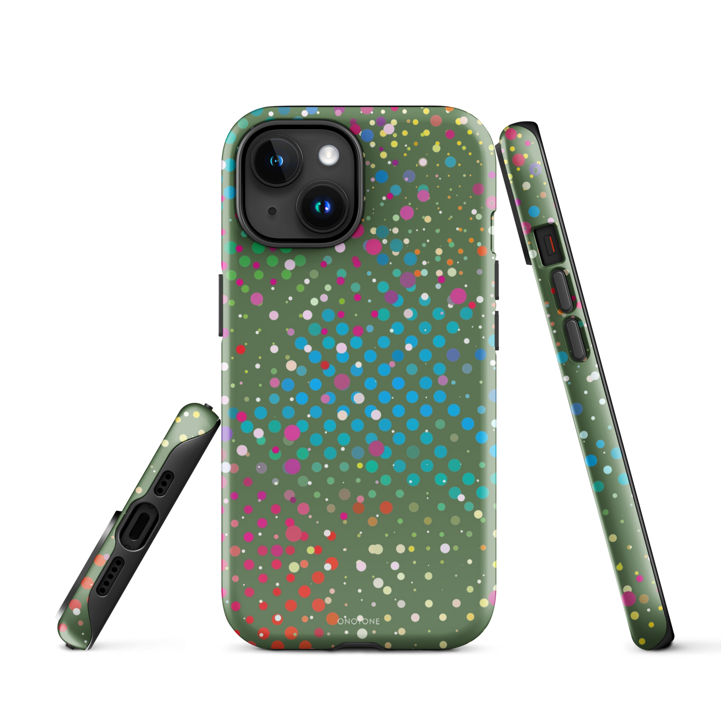 Japanese Laurel Polka Dot iPhone 15 (MagSafe) Case