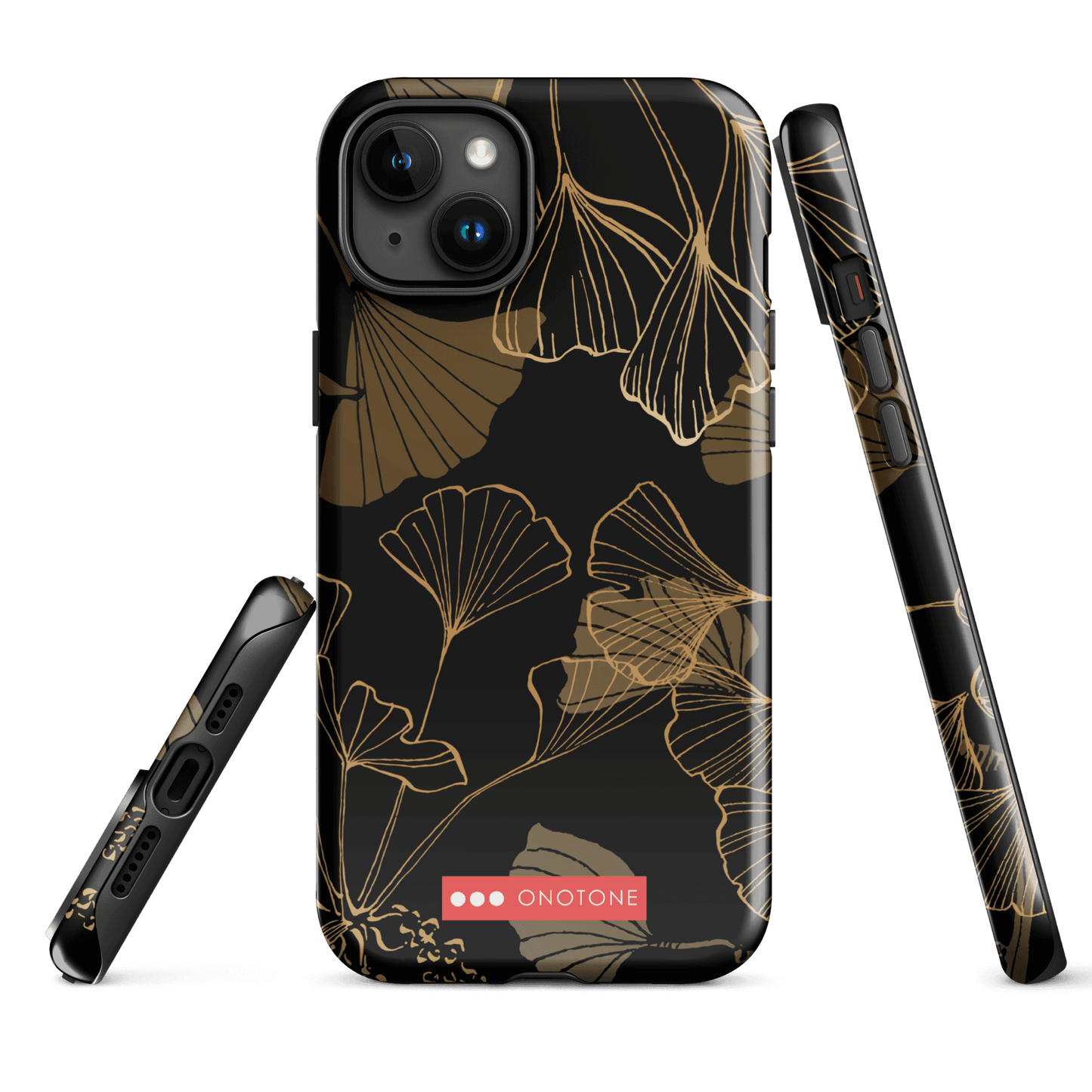 Japanese traditional design indigo iPhone® Case Ginkgo leaves