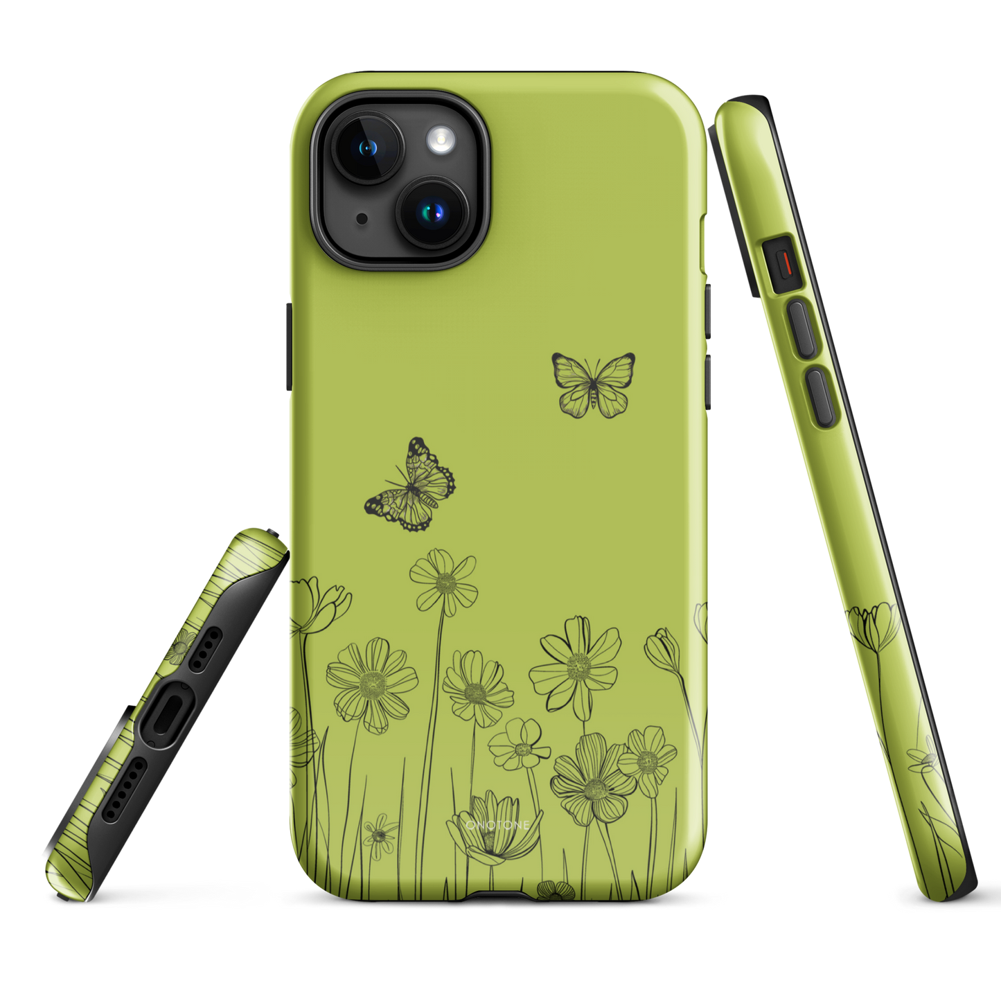 Large Leafed Lime Pastel Color iPhone 15 Plus (MagSafe) Case