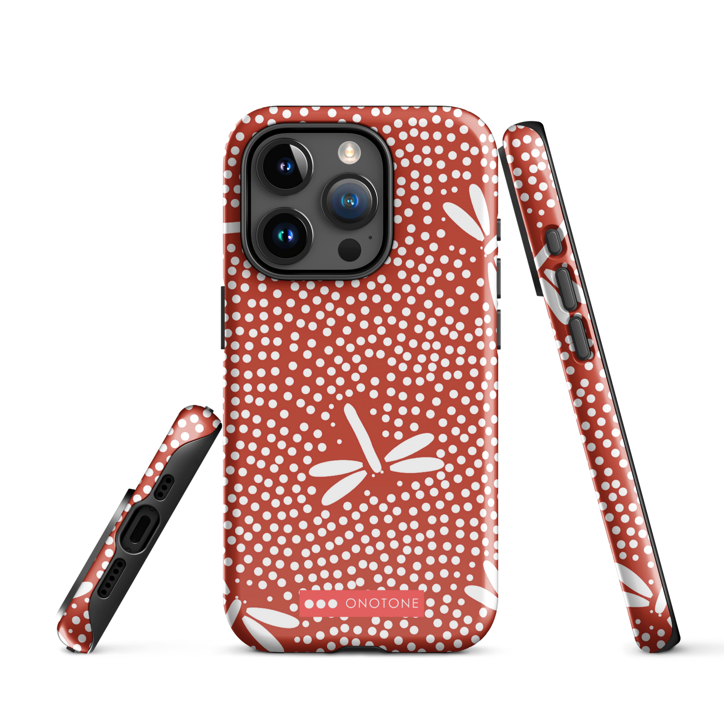 Japanese design indigo iPhone® Case with dotted patterns