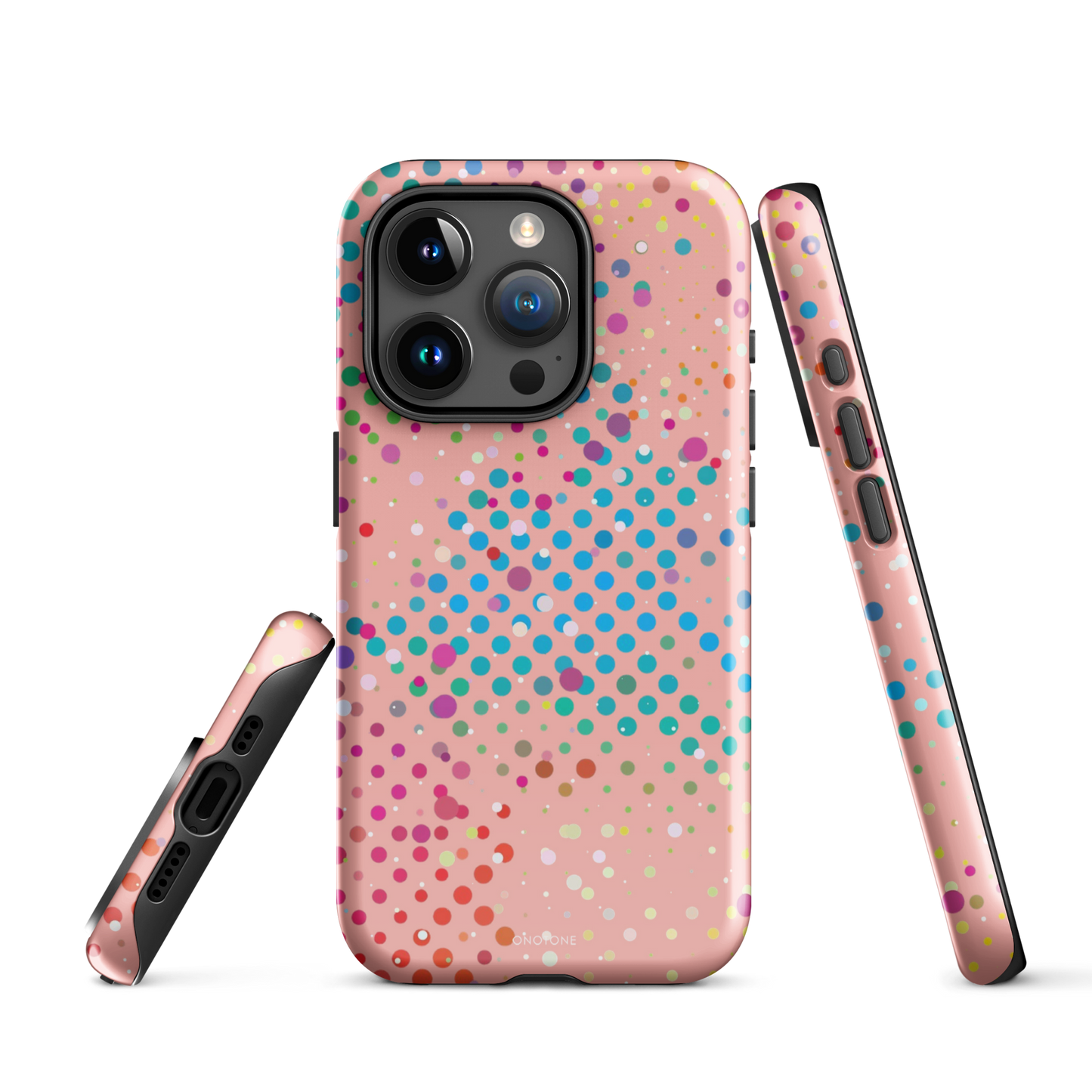 Pearl Vivid Crimson Polka Dot iPhone 15 Pro (MagSafe) Case