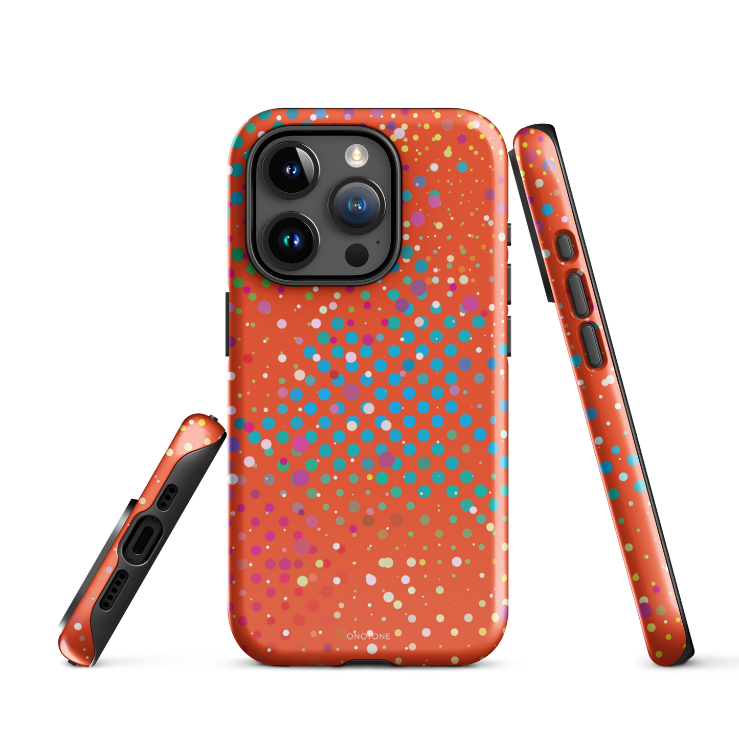 Brown Polka Dot iPhone 15 Pro (MagSafe) Case