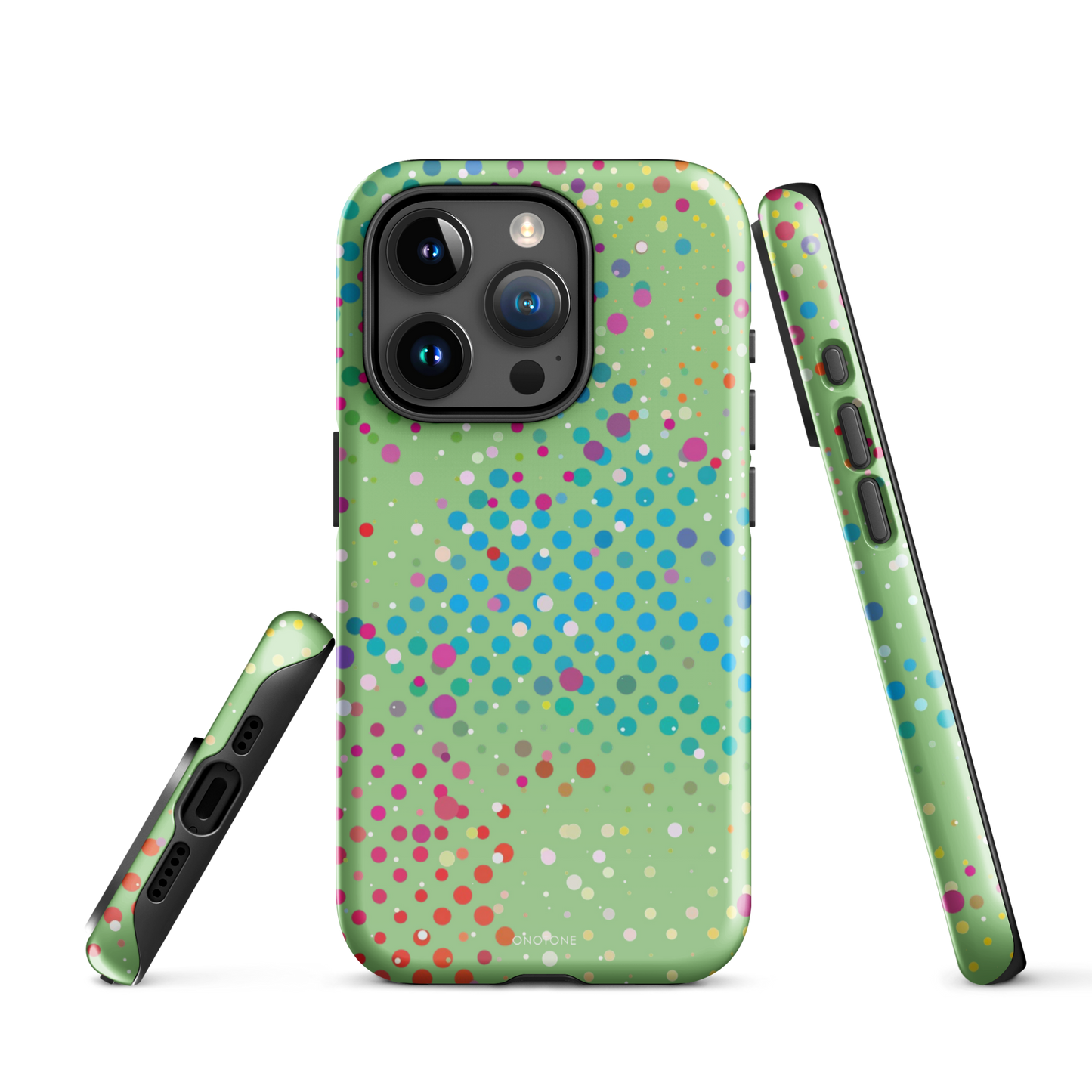 Granny Smith Apple Polka Dot iPhone 15 Pro (MagSafe) Case