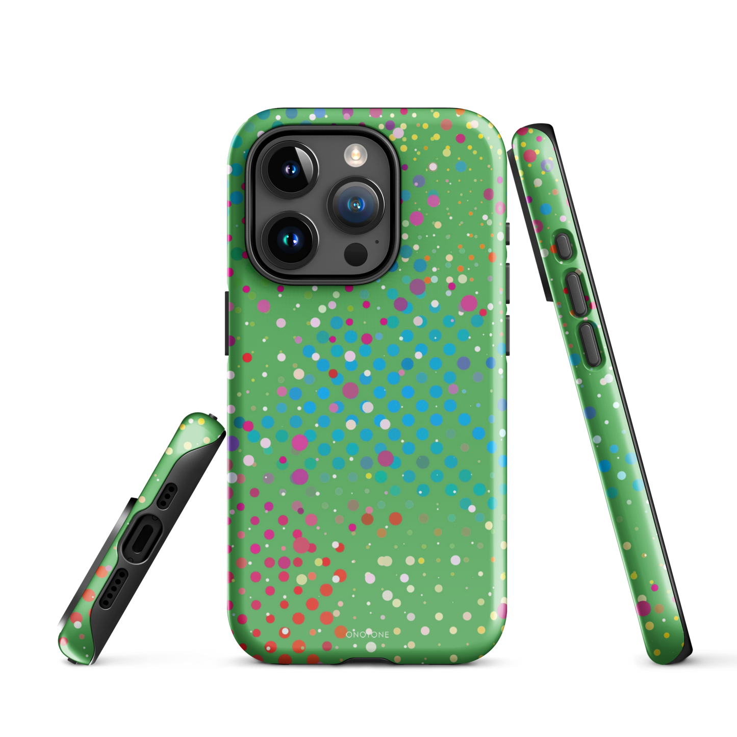 Leafy Green Polka Dot iPhone 15 Pro (MagSafe) Case